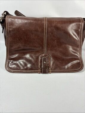 Giani Bernini Brown Leather Shoulder Bag